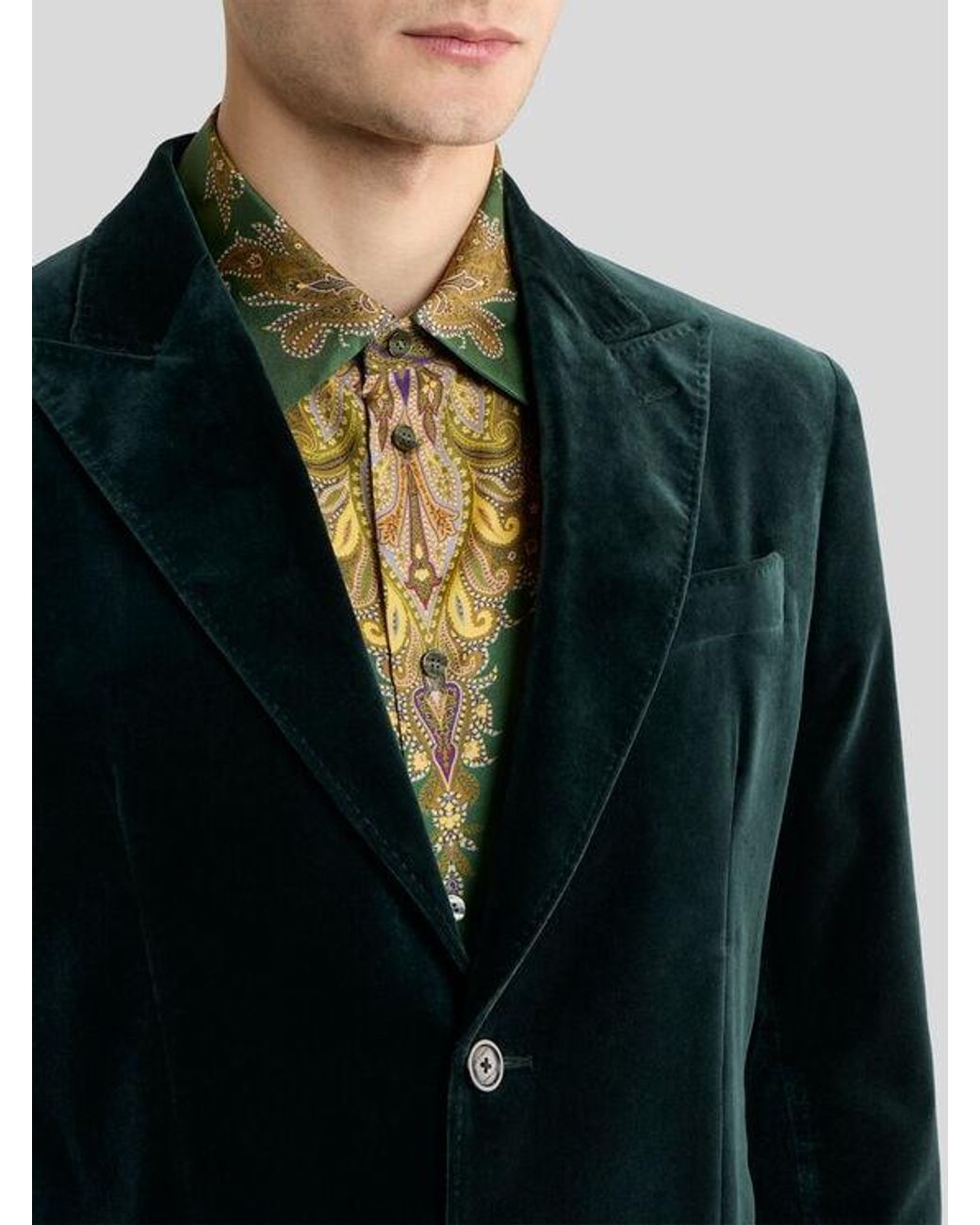 Etro Black Single-Breasted Jacket for men