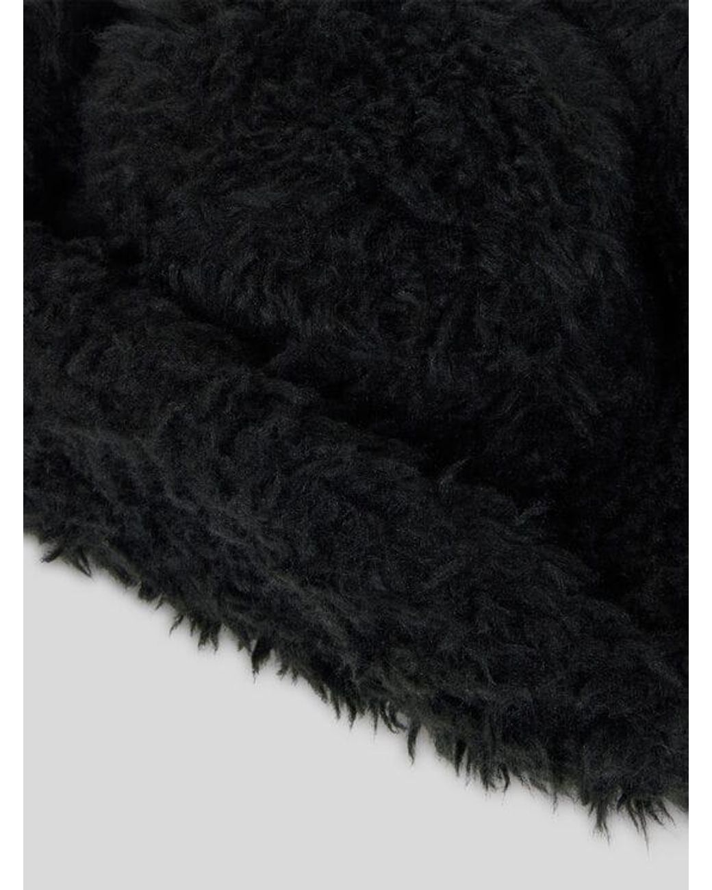 Etro Black Faux Fur Cowboy Hat