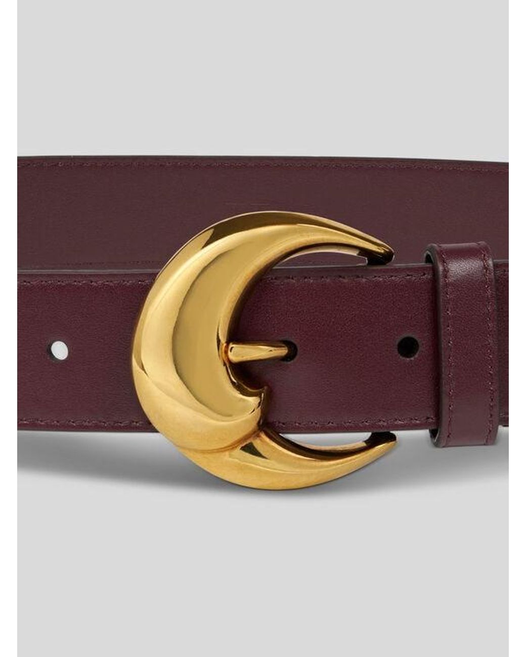 Etro Red Belt With Paisley Buckle