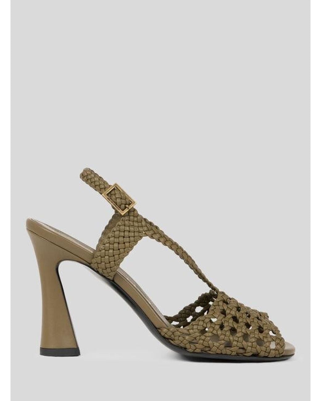 Etro Metallic Woven Sandals