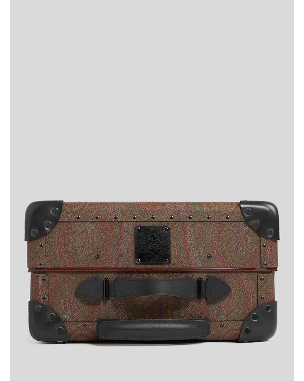 Etro Brown X Globe-Trotter Arnica And Leather Carry-On Case for men