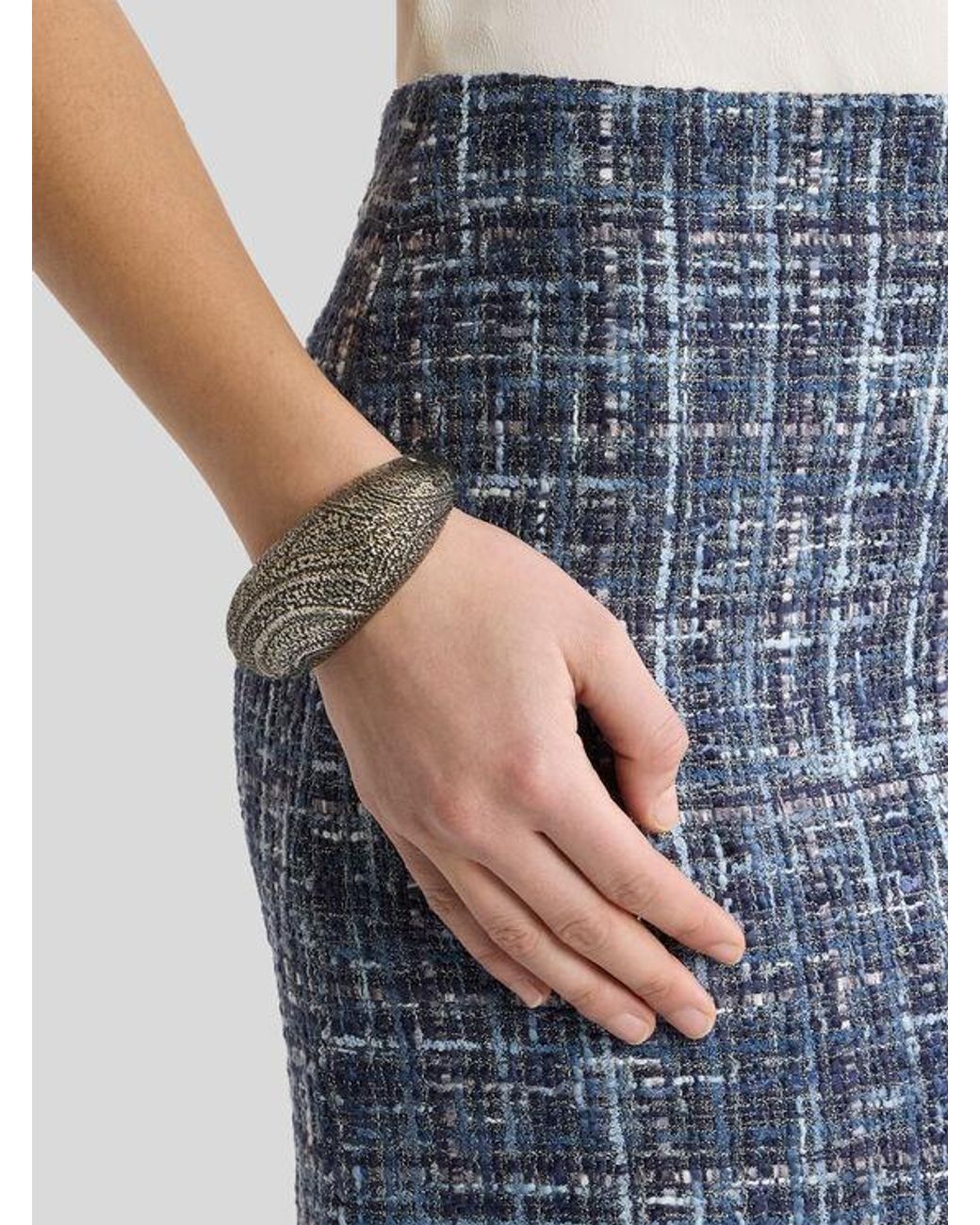 Etro Metallic Arnica Bangle Bracelet