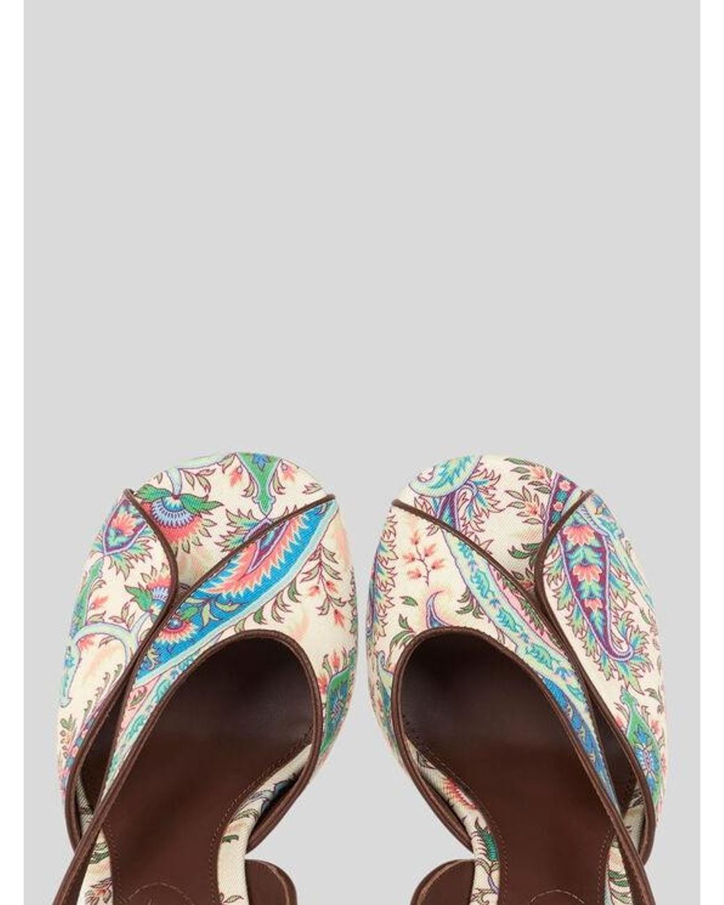 Etro Metallic High-Heeled Sandals
