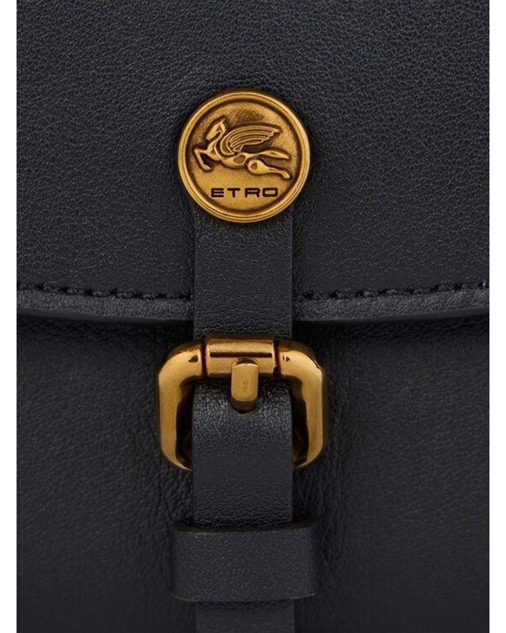 Etro White Leather Pony Wallet