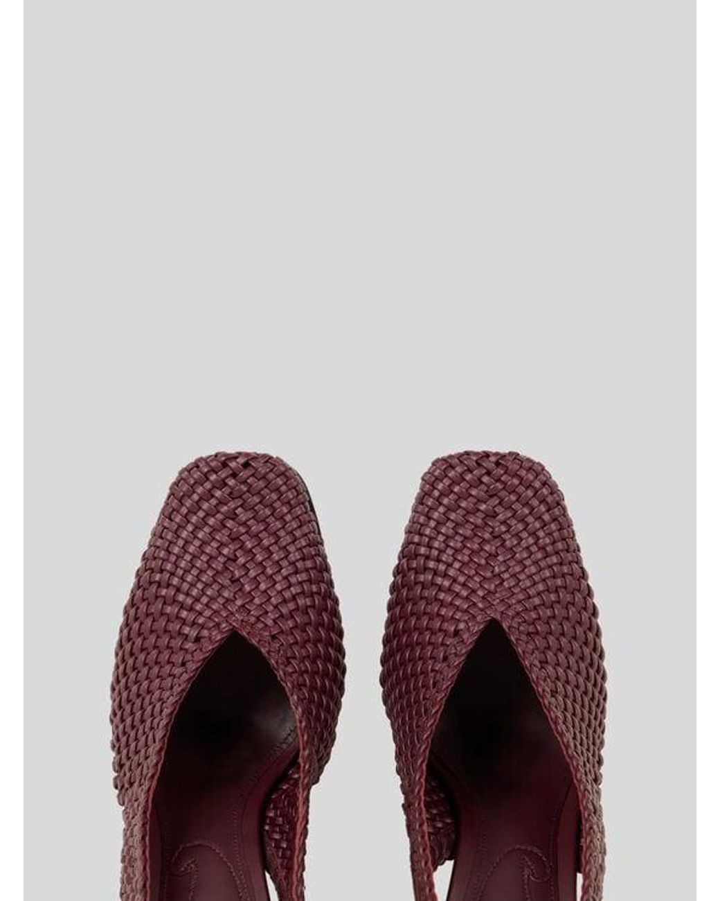 Etro Purple Woven Slingbacks