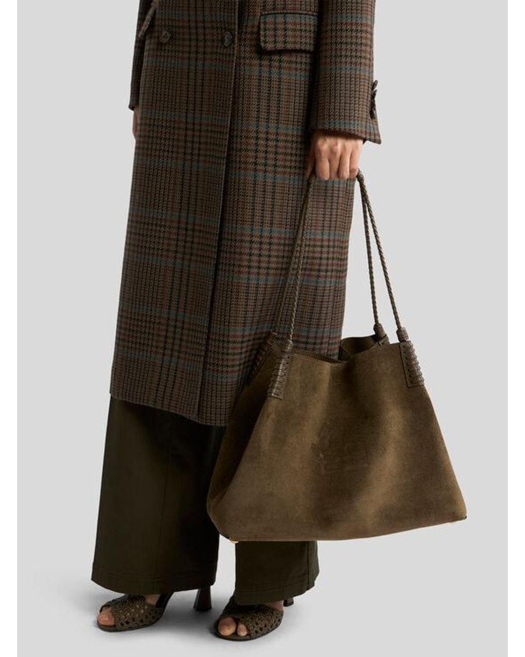 Etro Brown Large Libra Tote Bag