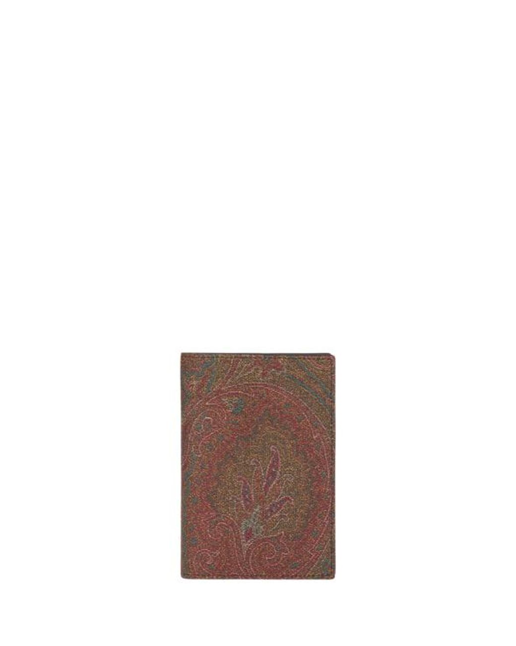Etro Brown Arnica Passport Case for men