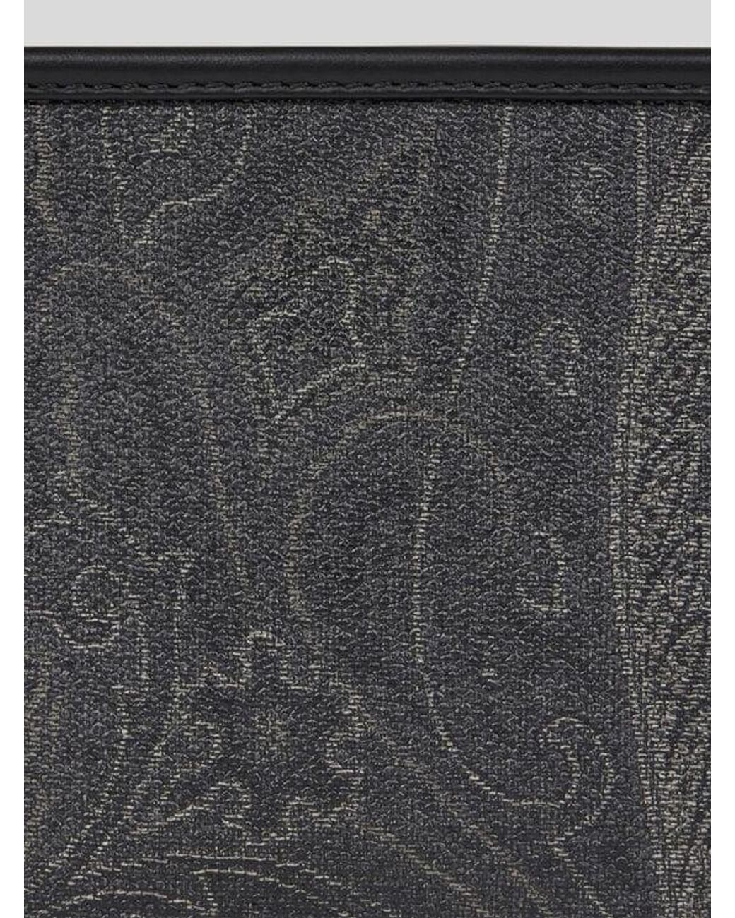 Etro Black Arnica Camera Case With Shoulder Strap for men
