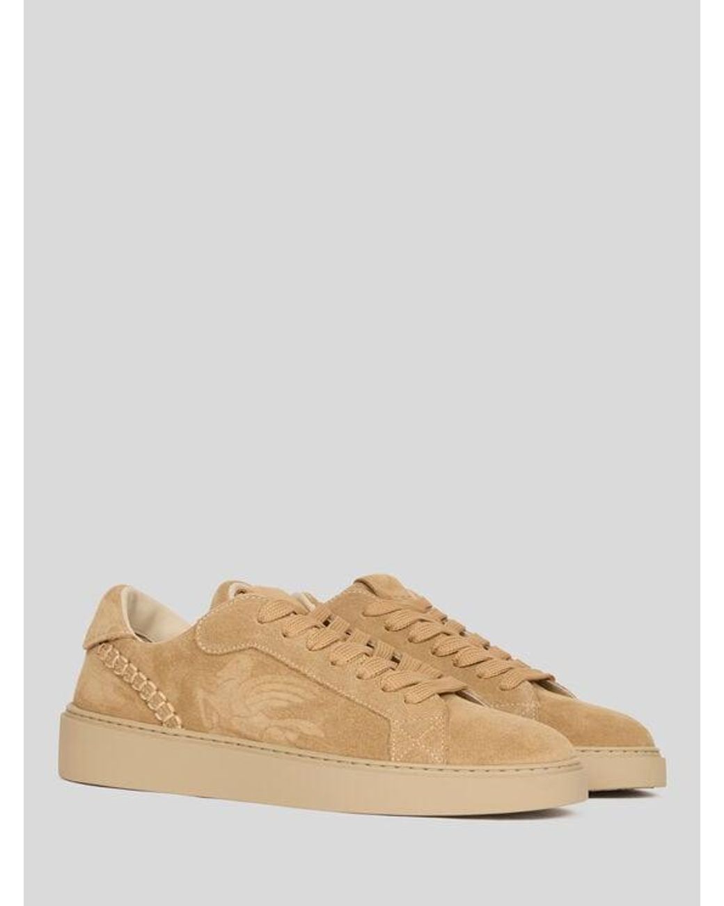 Etro Natural Suede Sneakers for men