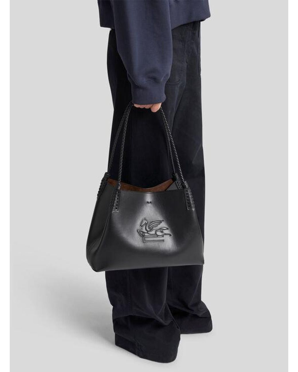Etro Black Medium Libra Tote Bag