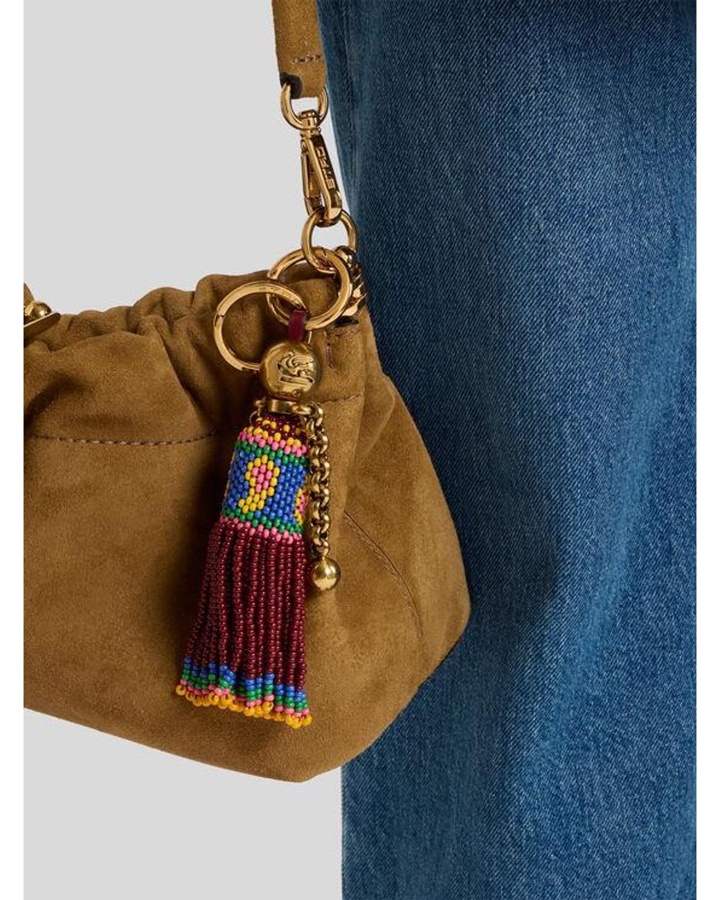 Etro White Doll Charm With Beads