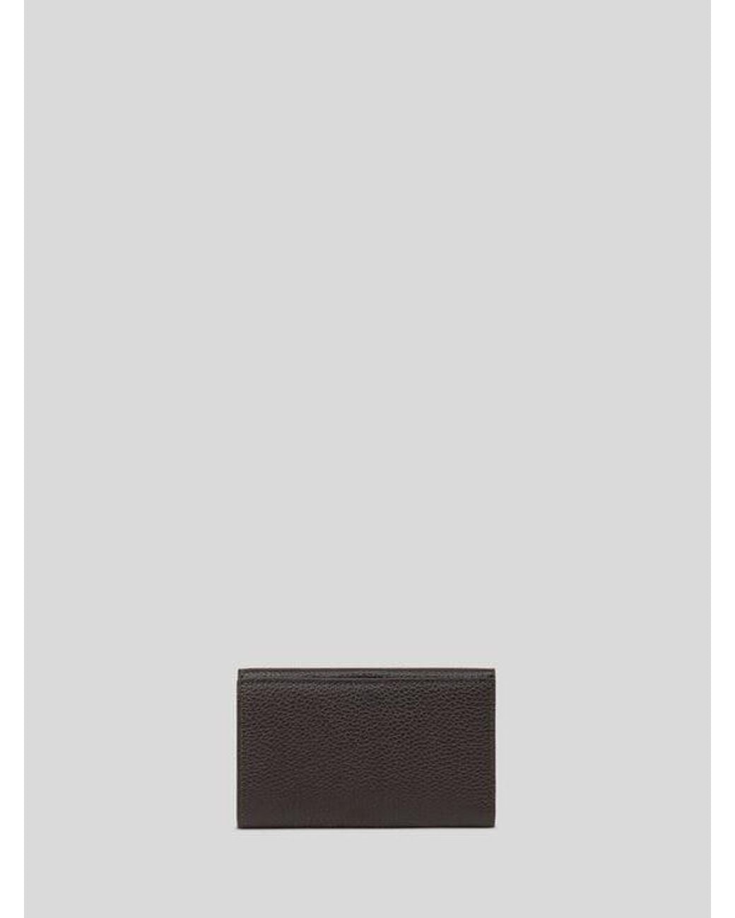 Etro White Hammered Leather Pony Wallet