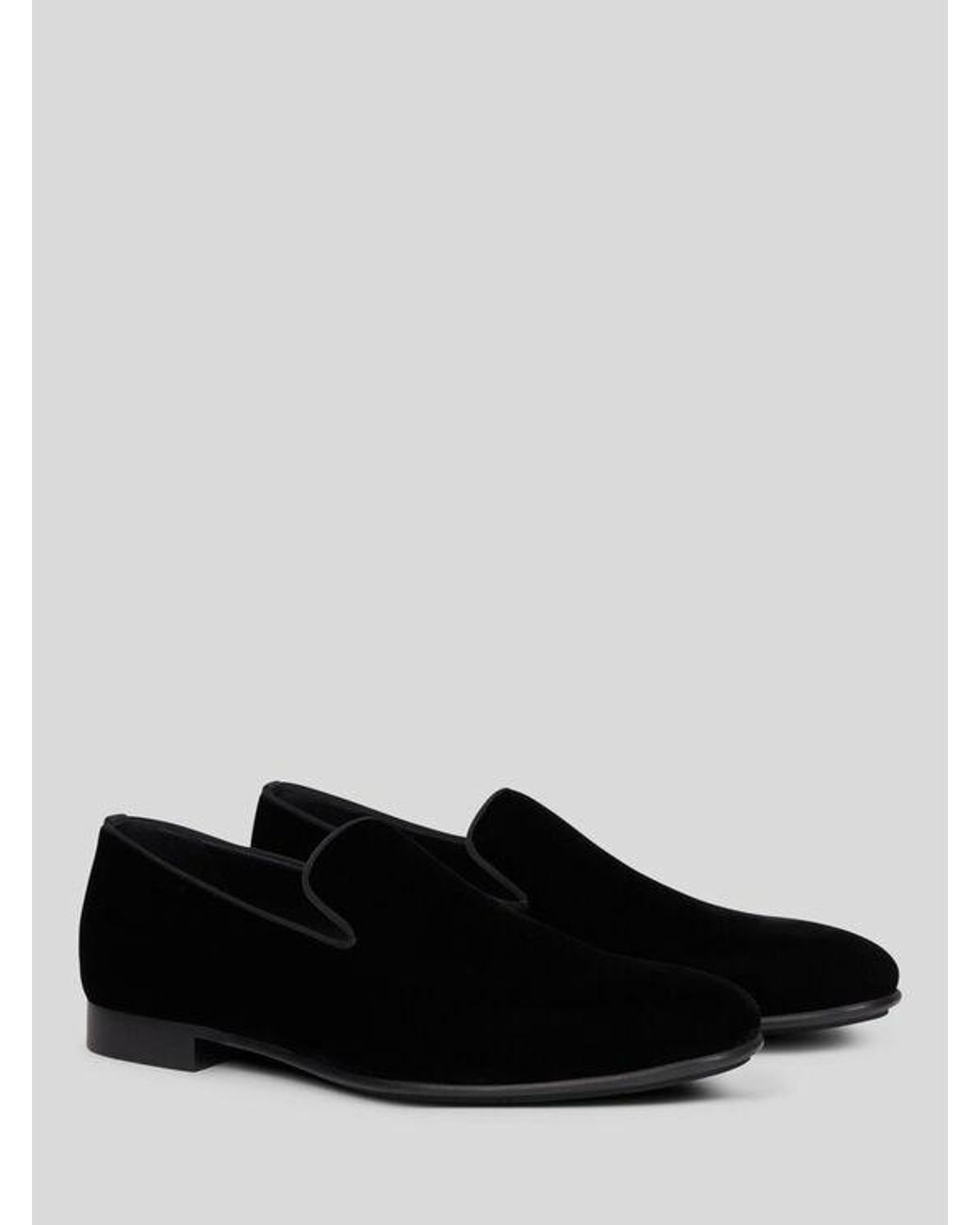 Etro Black Plain-Coloured Loafers for men