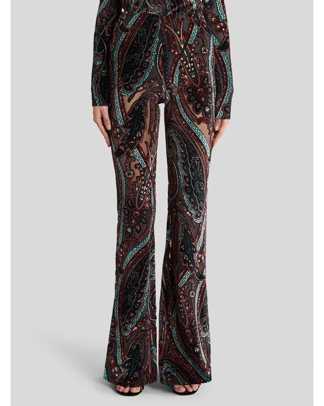 Etro Black Flared Trousers