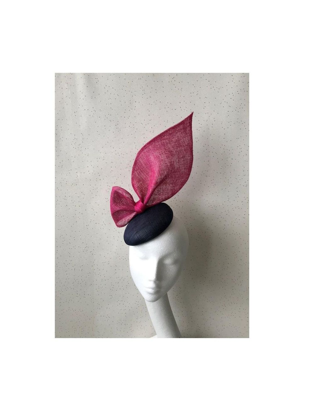Etsy Satin Navy \u0026 Fuchsia Fascinator 
