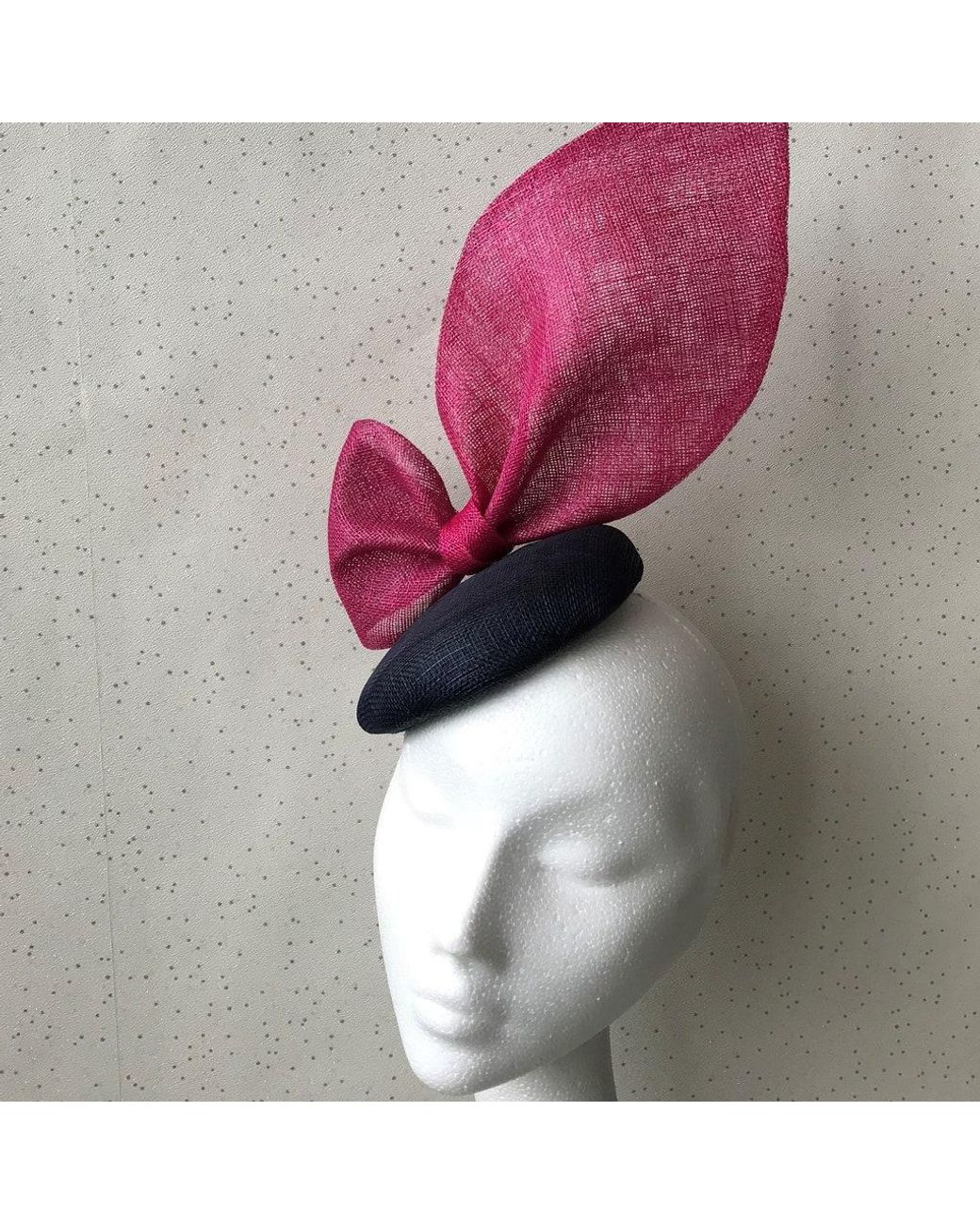 Etsy Satin Navy \u0026 Fuchsia Fascinator 