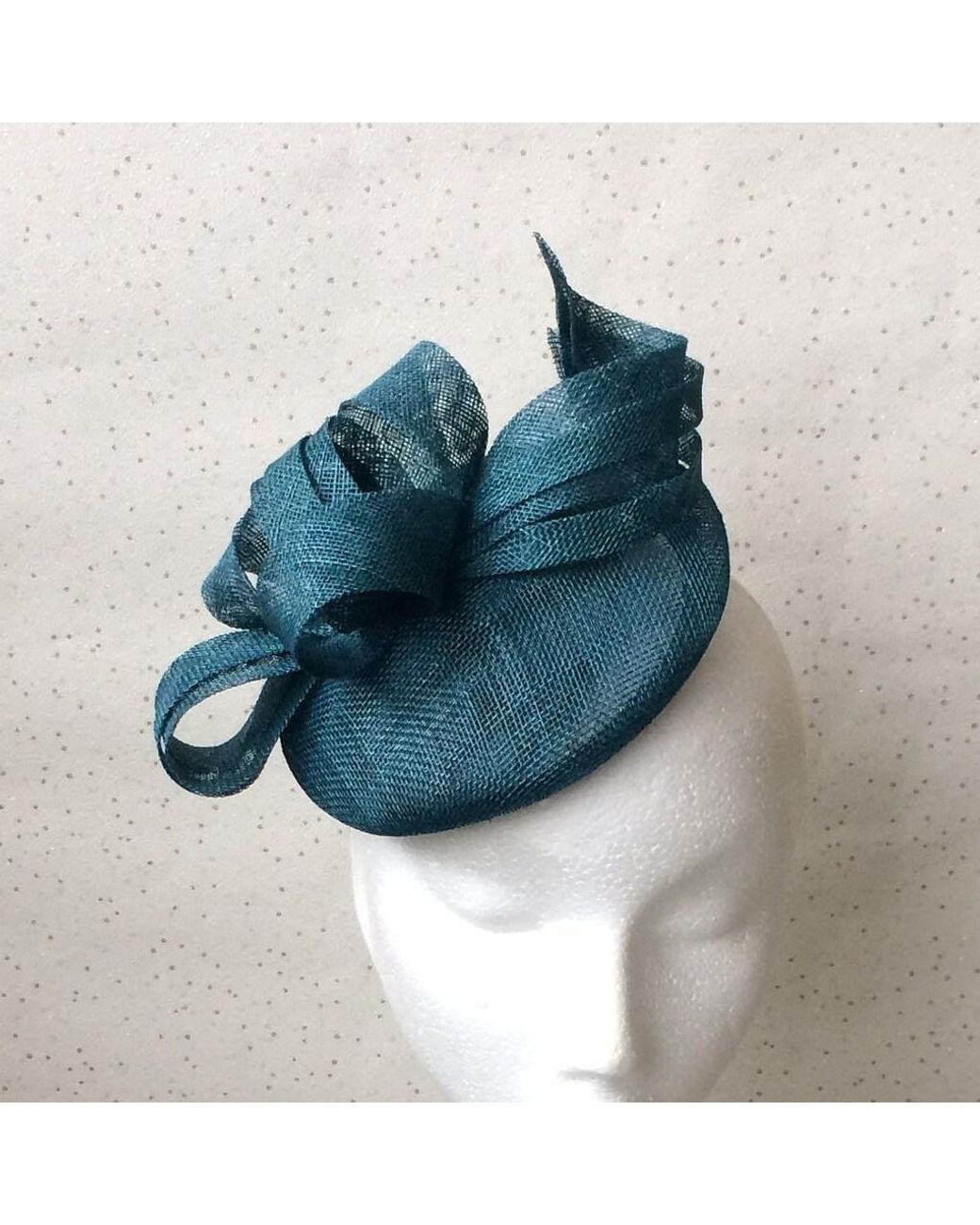 Etsy Teal Wedding Fascinator Petrol 