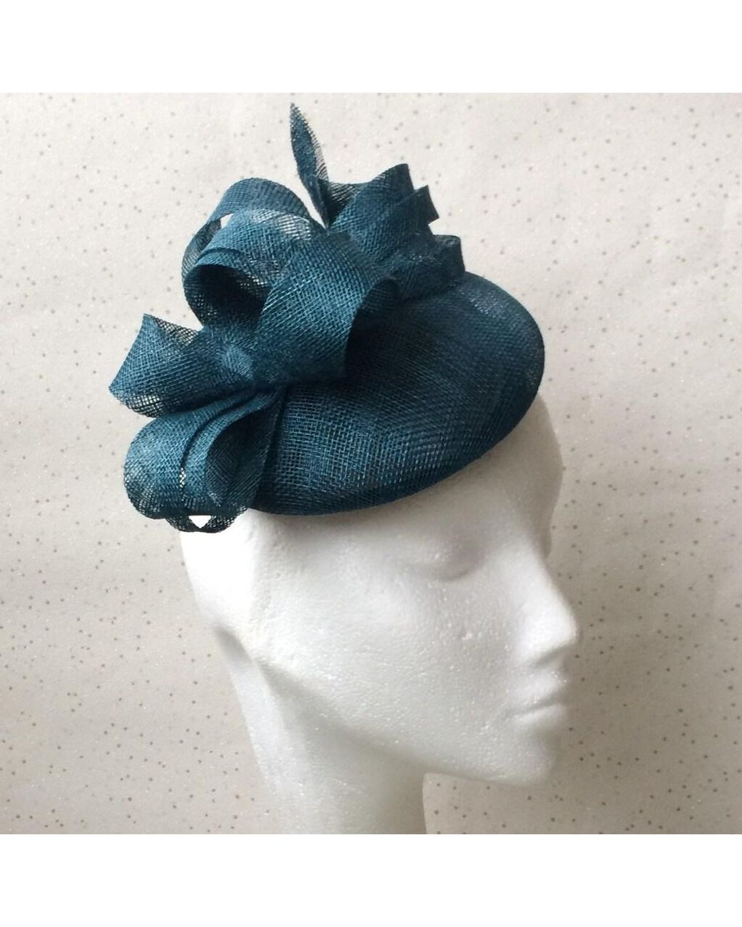 Etsy Teal Wedding Fascinator Petrol 