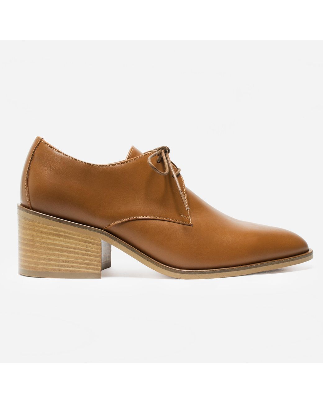 Everlane Leather The Heeled Oxford | Lyst