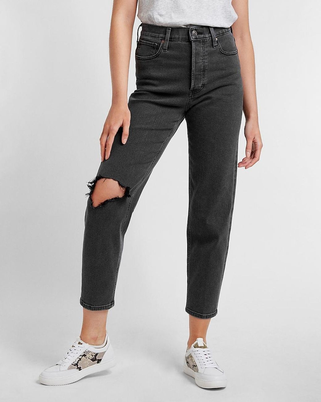 Express Denim Super High Waisted Black 