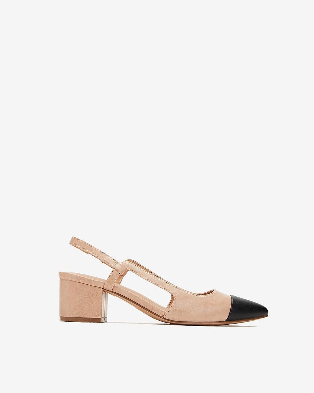 neutral slingback shoes