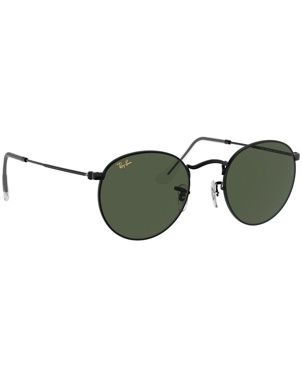 Ray-Ban Round Metal Rb3447 Legend Gold Black for Men | Lyst