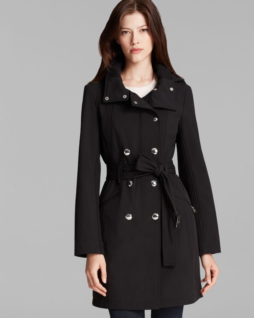 Onbevredigend Tenen Moskee Calvin Klein Trench Coat - Soft Shell in Black | Lyst