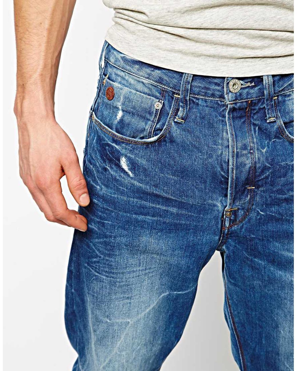 G-Star RAW G Star Jeans Type C 3d Loose Tapered Light Aged in Blue for Men  | Lyst
