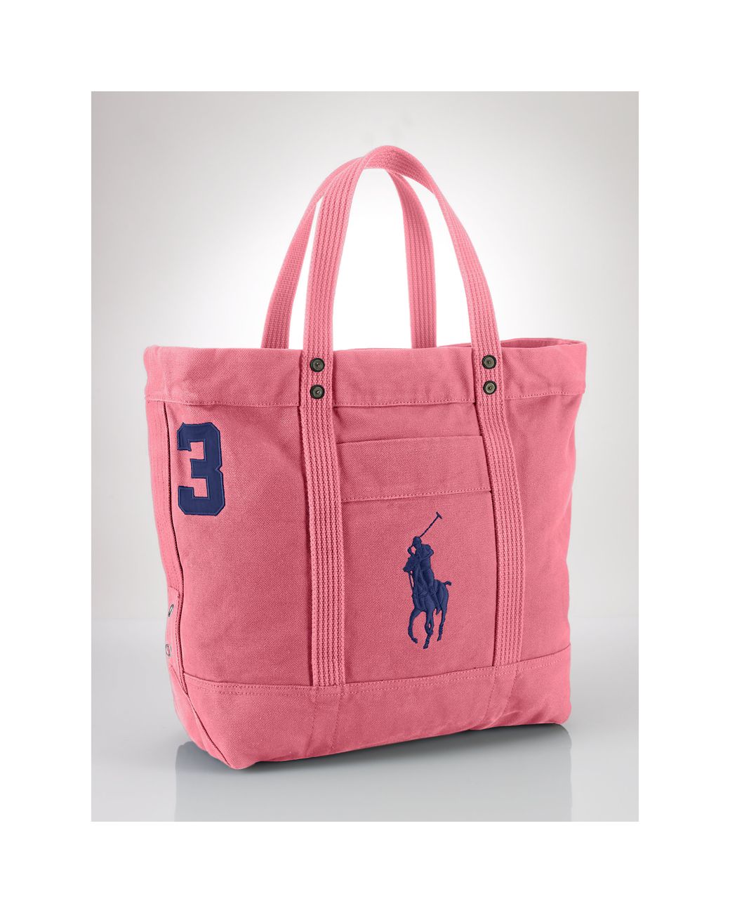 Polo Ralph Lauren Cotton Big Pony Zip Tote in Pink for Men | Lyst