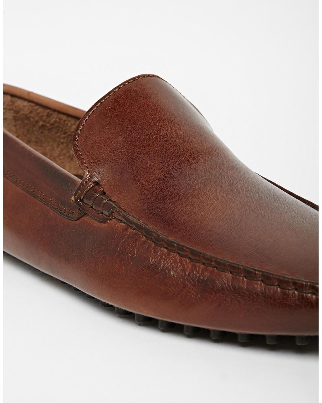 ALDO Brilicien Leather Driving Shoes in Brown for Men Lyst
