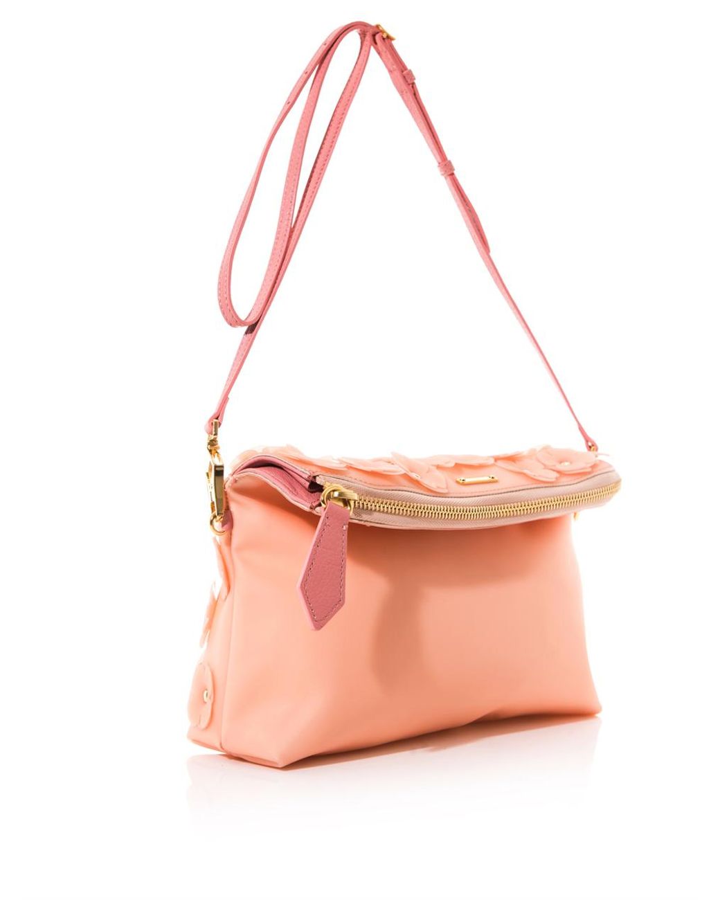 Burberry Prorsum Soft Rubber Appliqué Flower Clutch Bag in Pink | Lyst