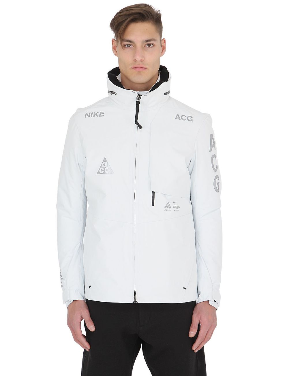 Nike Acg Gore-tex 2 In 1 System Shell Jacket in White for Nike Acg Gore-tex 2 In 1 System Shell Jacket in White for