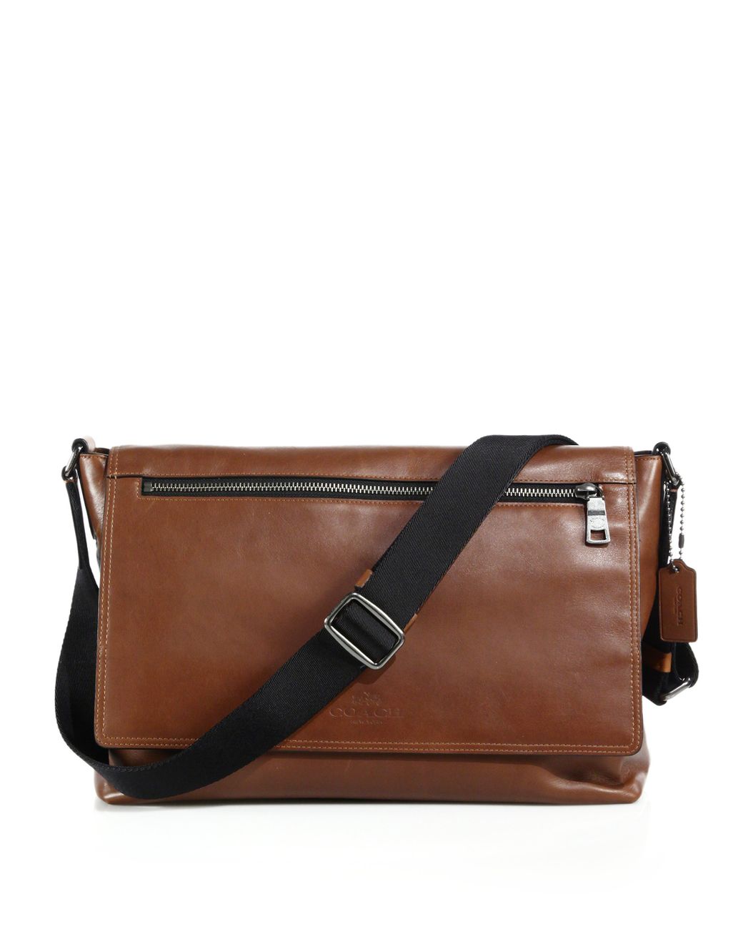 COACH Sullivan Leather Messenger Bag in Brown for Men Lyst