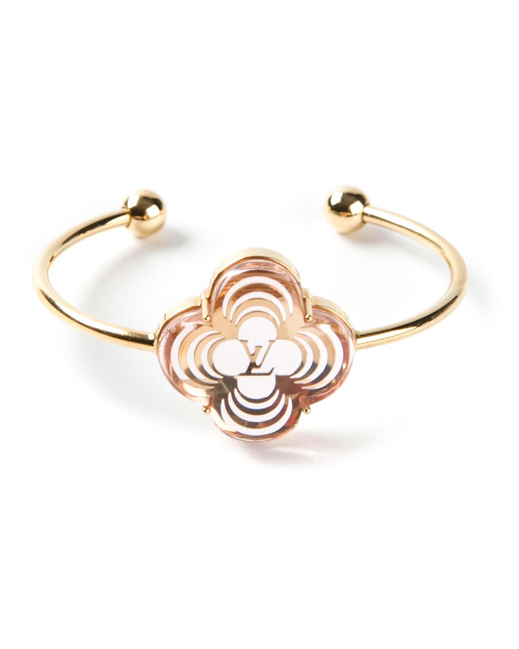 Louis Vuitton Flower Charm Bracelet in Metallic Lyst