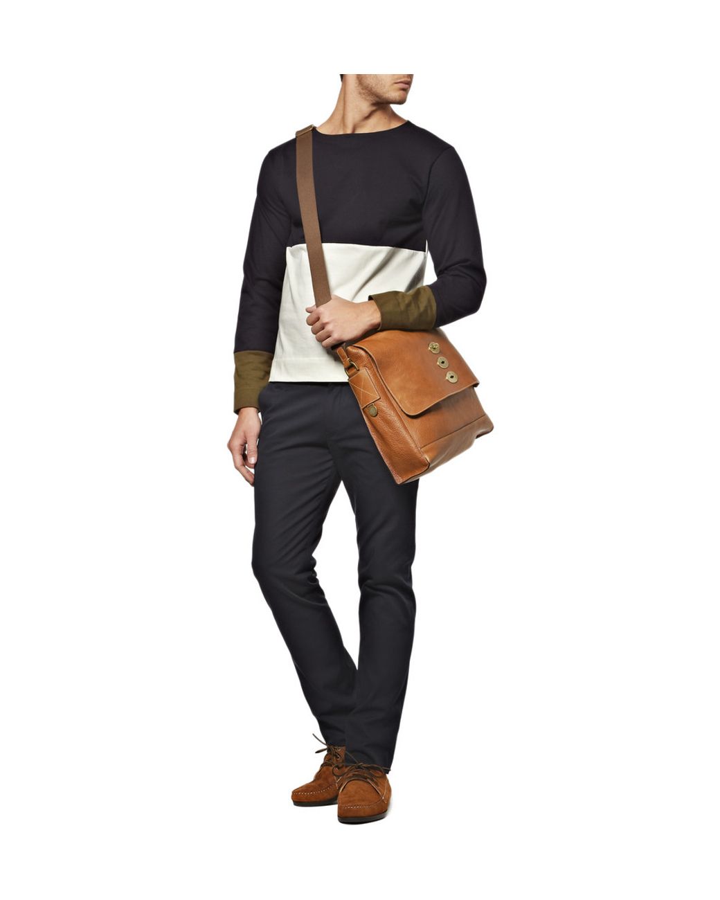 Mulberry brynmore leather messenger bag top