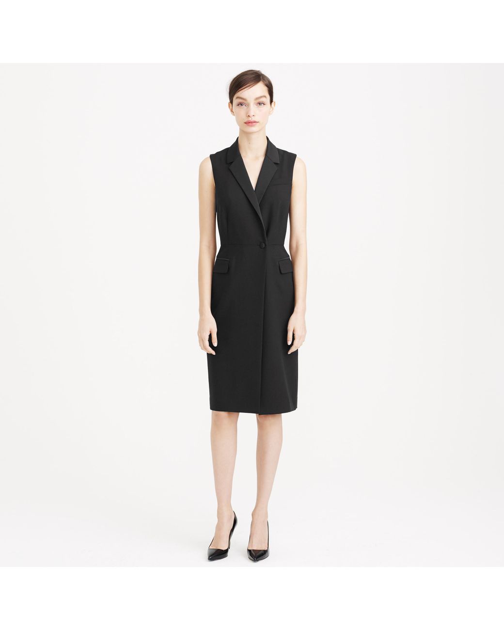 J crew black wrap dress 2025