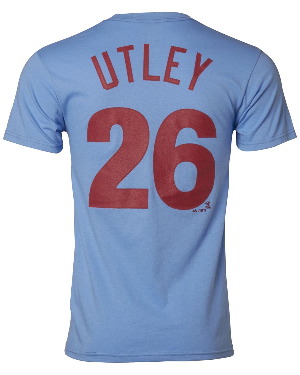 Mens Majestic Philadelphia Phillies Chase Utley #26 MLB Big & Tall T- Shirt