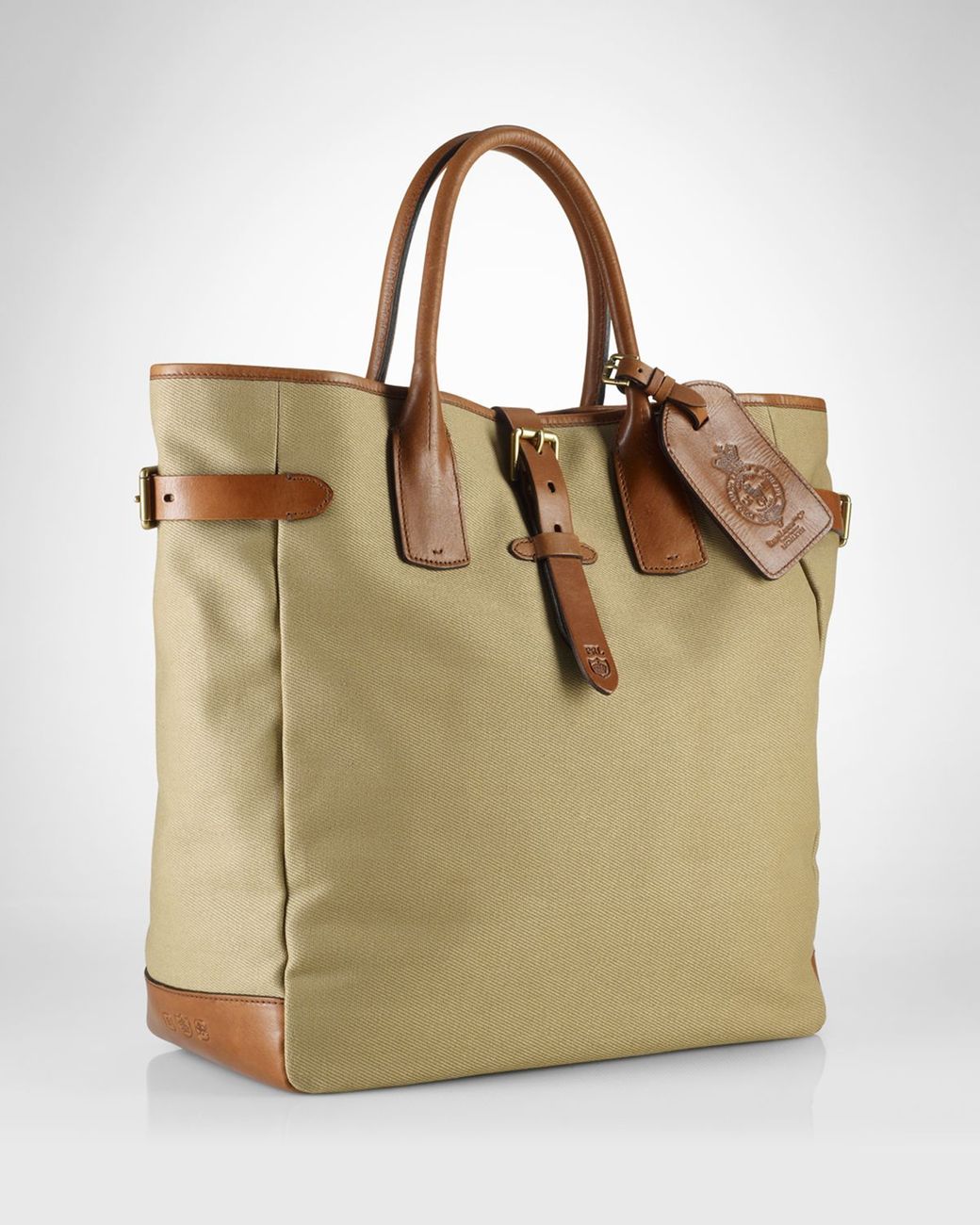 Ralph Lauren Polo Canvas Tote Bag in Green for Men | Lyst