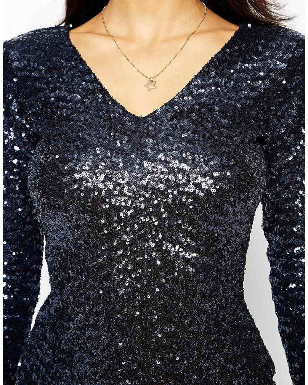blue sequin lipsy dress Alishia Satin Sequin Corset Mini Dress | Blue | Womens