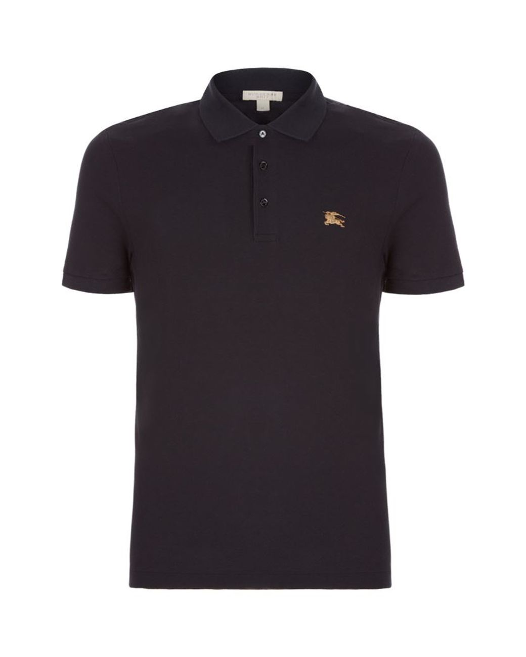 Burberry Metal Logo Polo Shirt in Black for Men | Lyst Canada