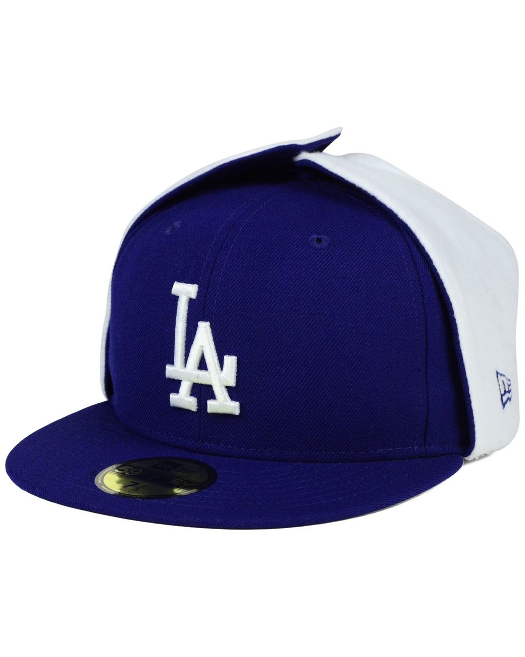 KTZ Los Angeles Dodgers Dog Ear 59fifty Cap in White for Men | Lyst