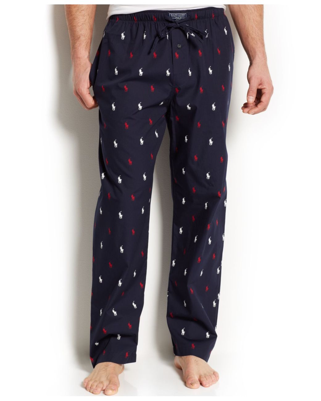 Polo Ralph Lauren Allover Pony Pajama Pants in Blue for Men | Lyst