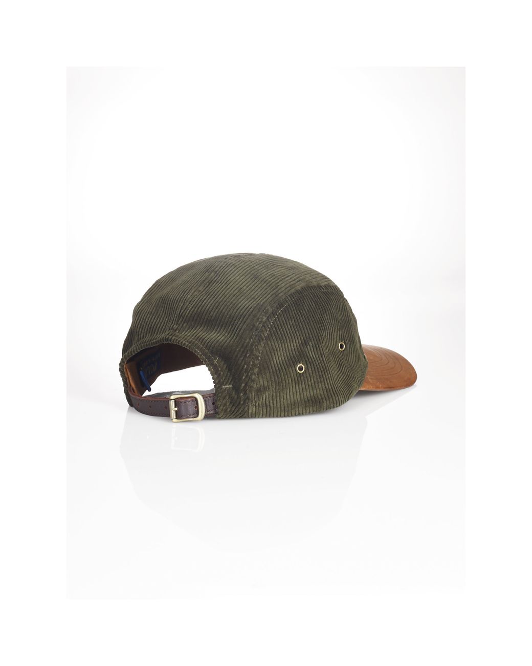 Polo Ralph Lauren Leather-Bill Corduroy Hat in Gray for Men | Lyst
