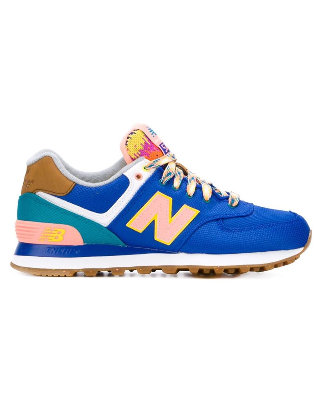 New Balance 'neon Mountain 574' Sneakers in Blue | Lyst