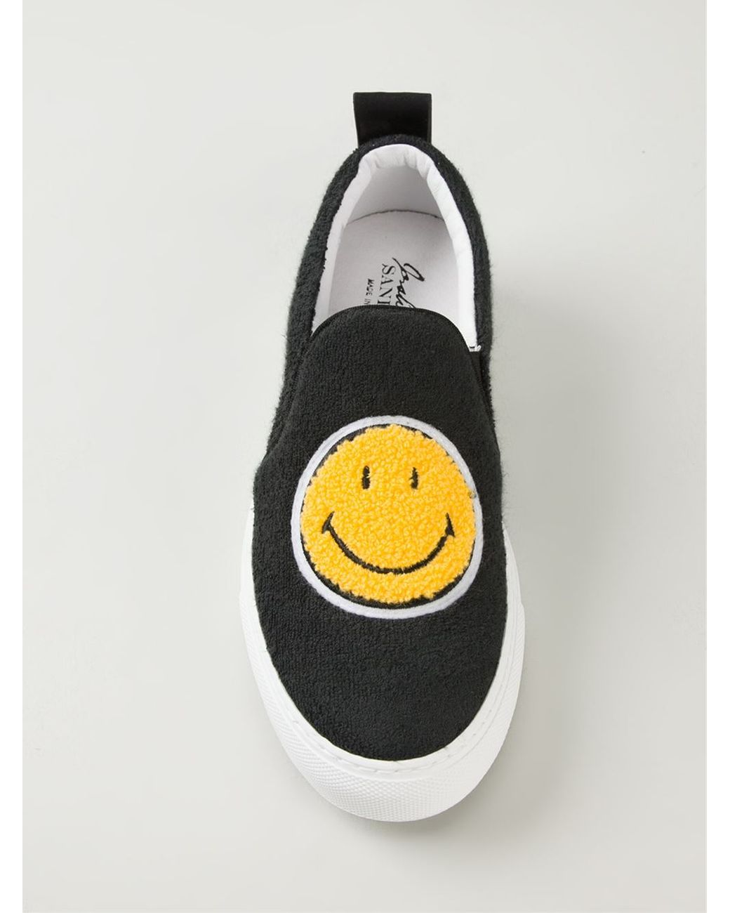 Joshua Sanders Smiley Face Slip-on Sneakers in Yellow | Lyst