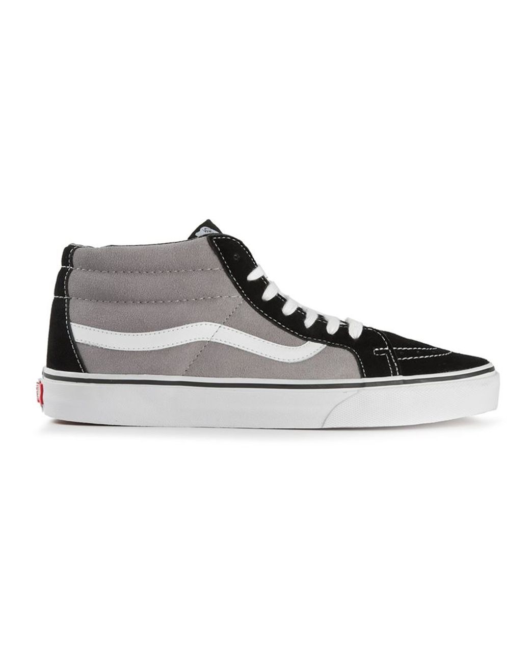 Vans Sk8 Mid High Sneakers in Gray for Men | Lyst