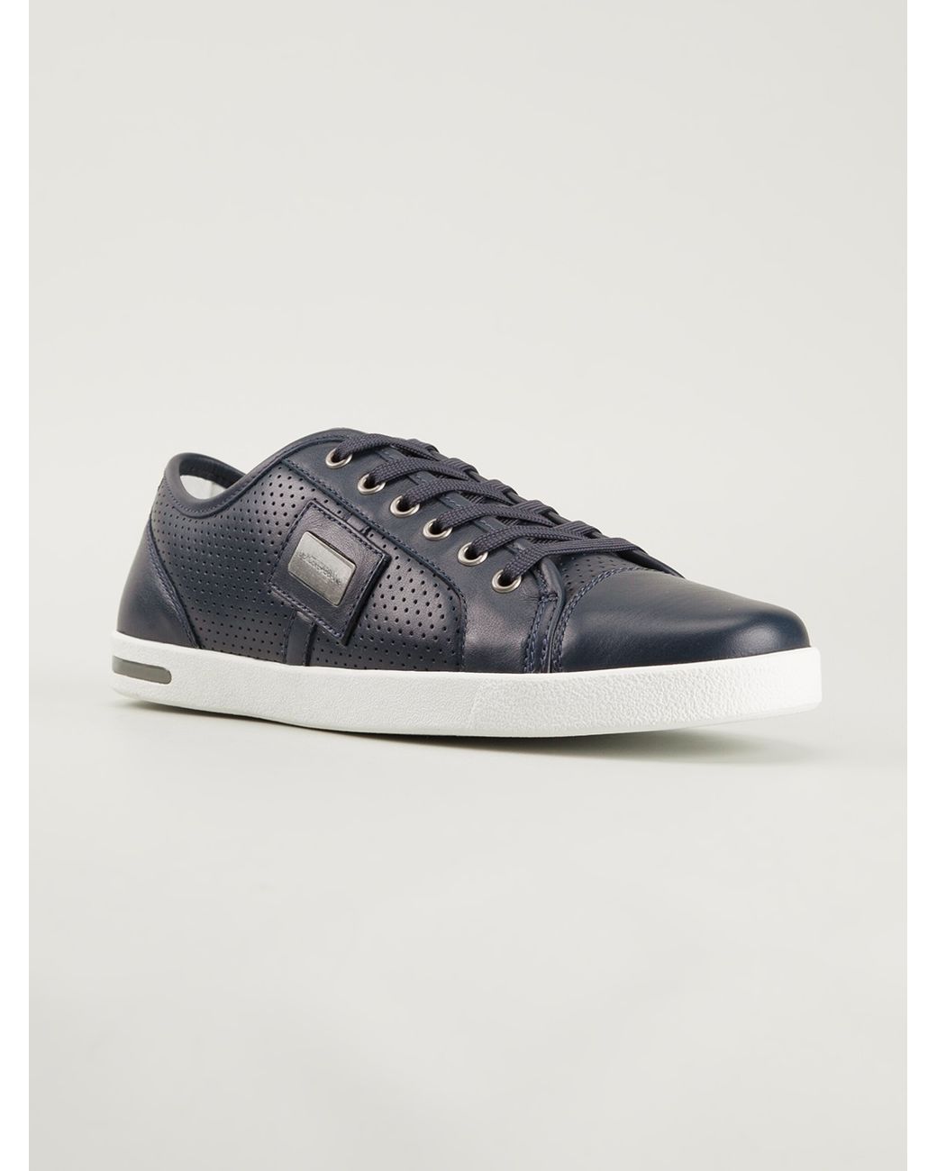 dolce and gabbana blue sneakers
