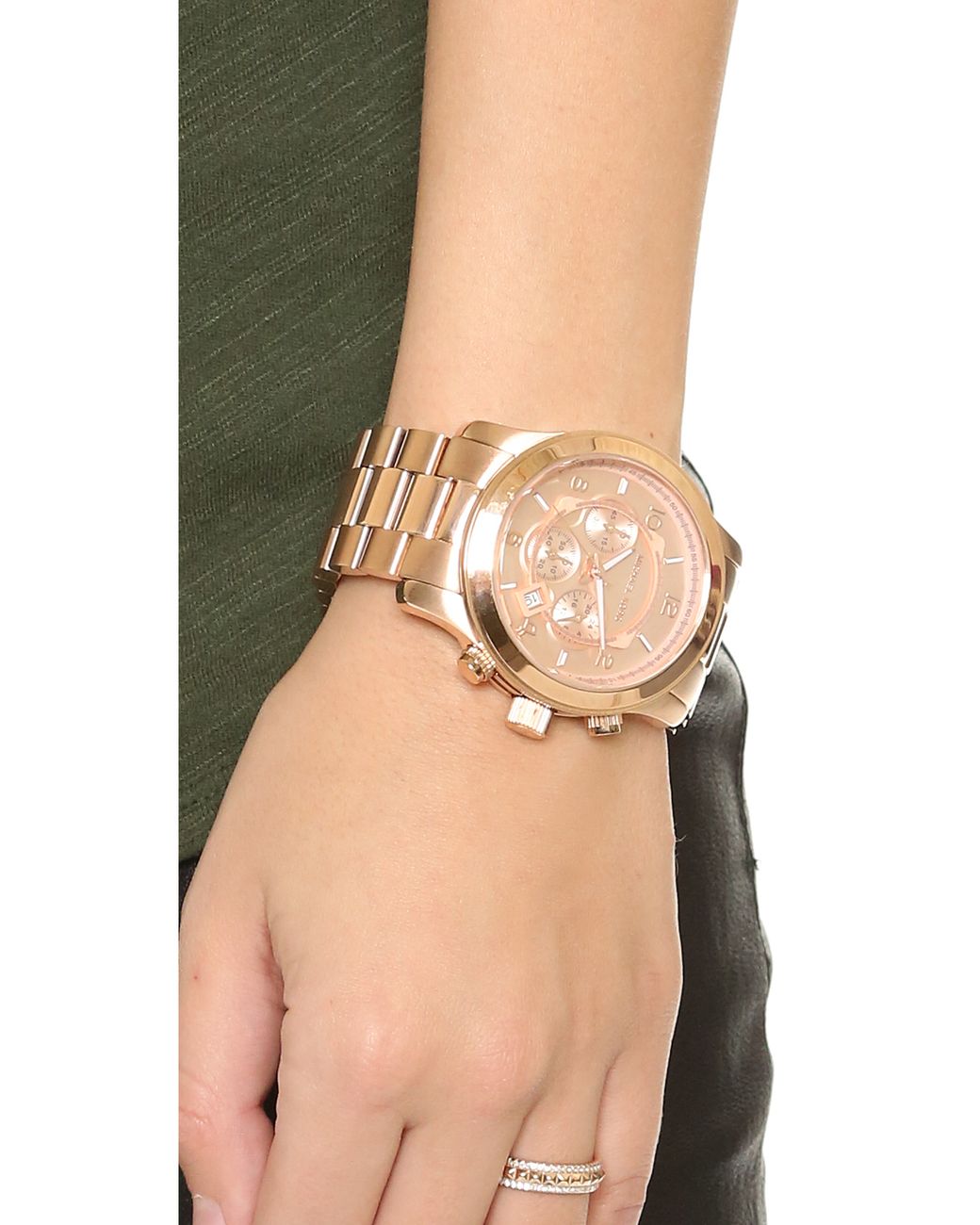 Pink gold watch Michael Kors Gold in Pink gold 25739635 #33 Pink gold watch Michael Kors Gold in Pink gold 25739635