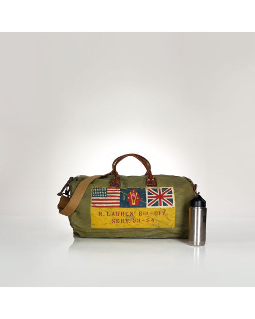 Polo Ralph Lauren Military Duffel Bag in Green for Men | Lyst