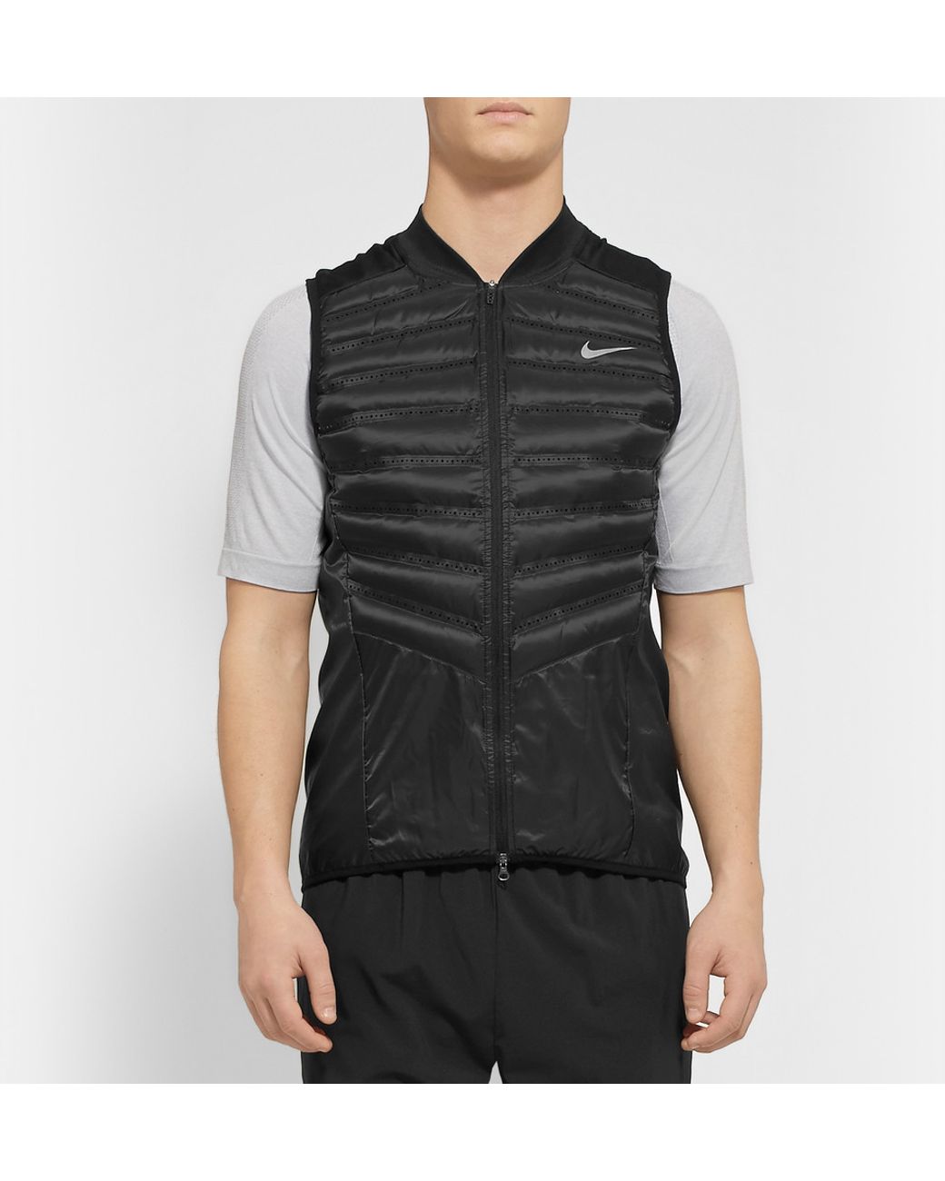 Nike Aeroloft Quilted Gilet in Black for Men |